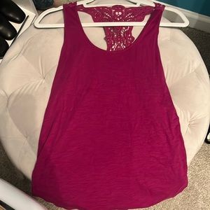 EXPRESS Crochet Racerback Tank